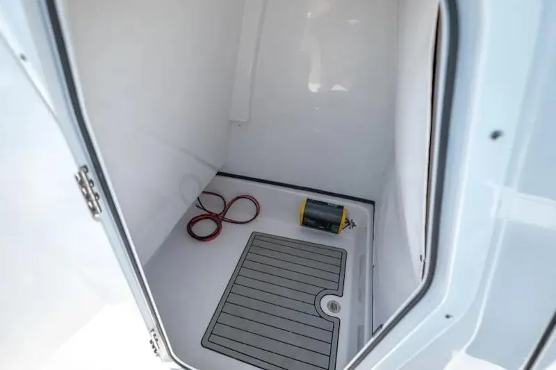 Slide: The Image of Interior storage compartment of 2027 Sportsman Masters 247 Bay Boat. - 27