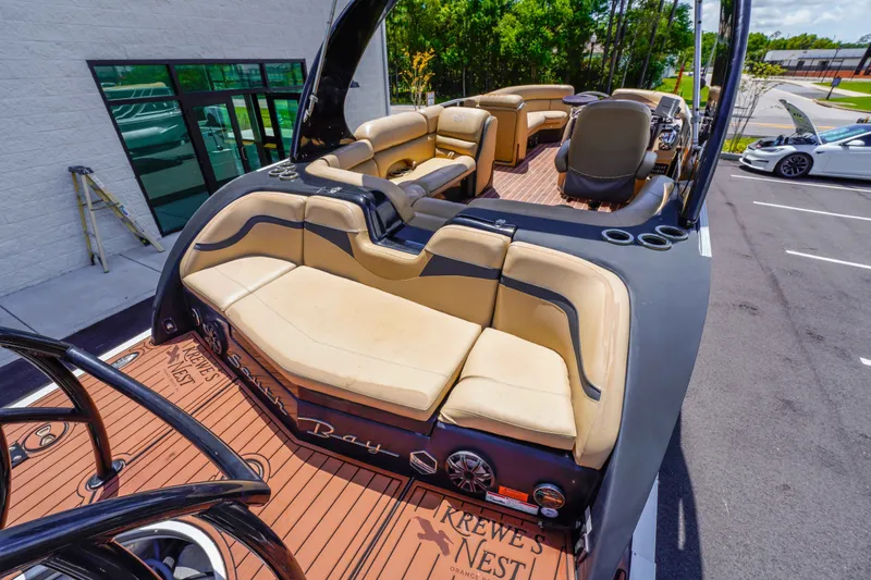 Slide: The Image of 2016 South Bay 724 SPORT DLX boat with luxurious seating and modern design. - 28