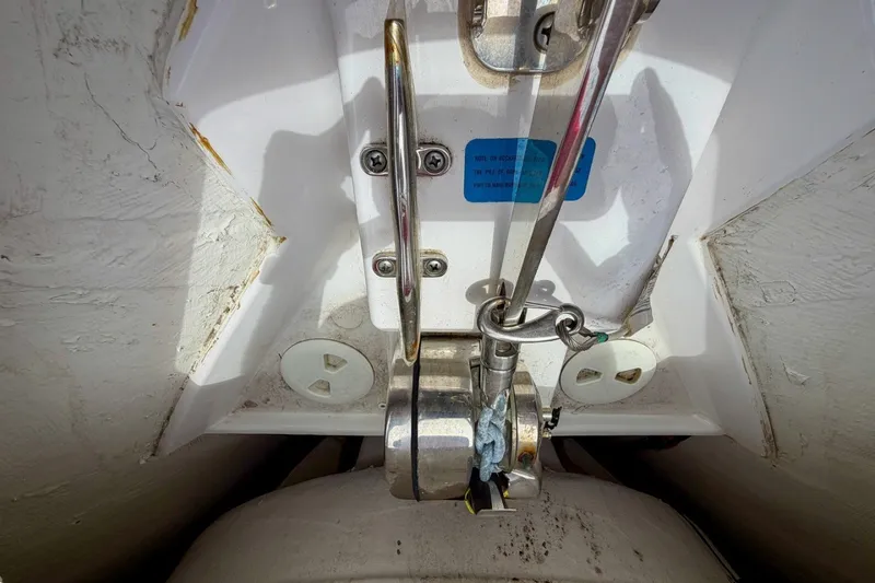 Slide: The Image of 2023 Sportsman Heritage 261 Center Console boat hardware detail. - 41