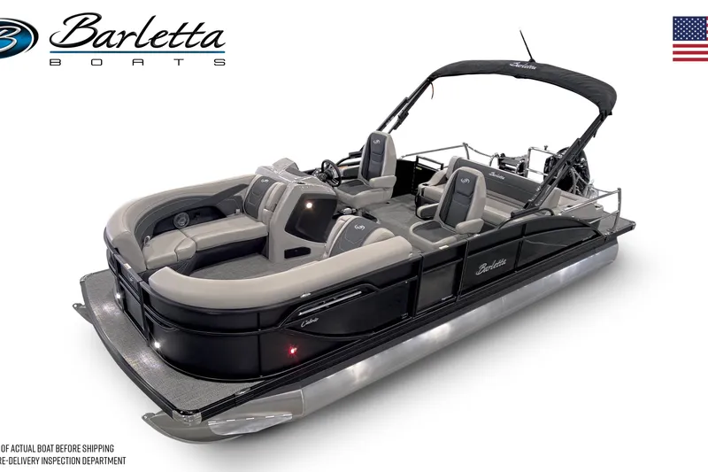 The Image of 2027 Barletta C22UC pontoon boat with sleek design and comfortable seating. - 0