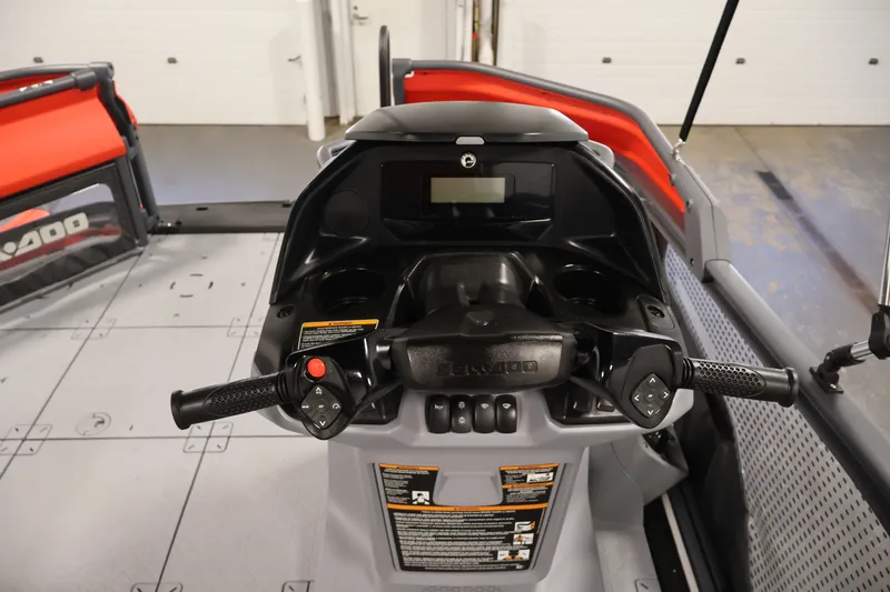 Slide: The Image of 2026 Sea-Doo Switch Compact dashboard with controls and display in a modern design. - 13