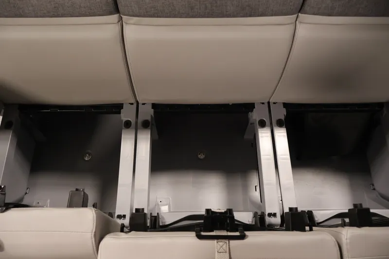 Slide: The Image of Under-seat storage compartments in 2026 Sea-Doo Switch Compact, showcasing spacious design. - 20