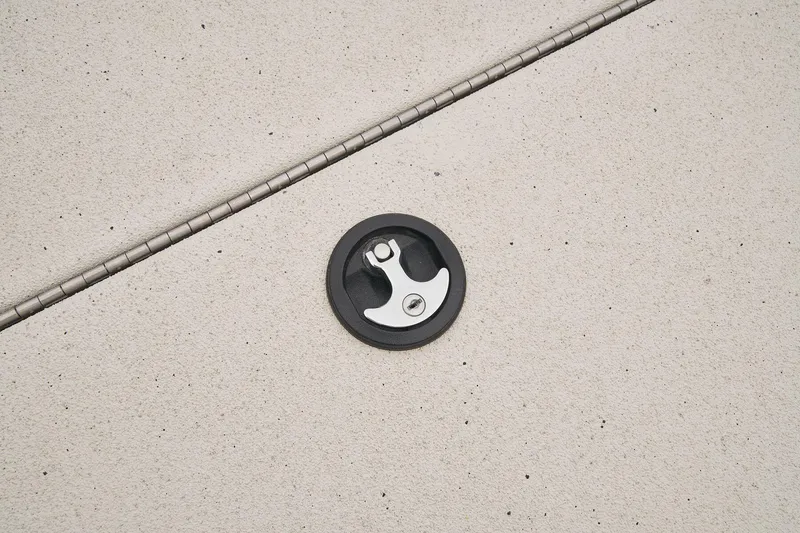 Slide: The Image of Close-up of a deck latch on a boat. - 37