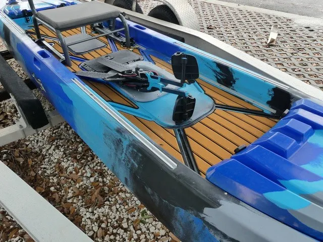 Slide: The Image of Kaku Guru 14 Ft Micro Skiff Kayak 2023 - 4