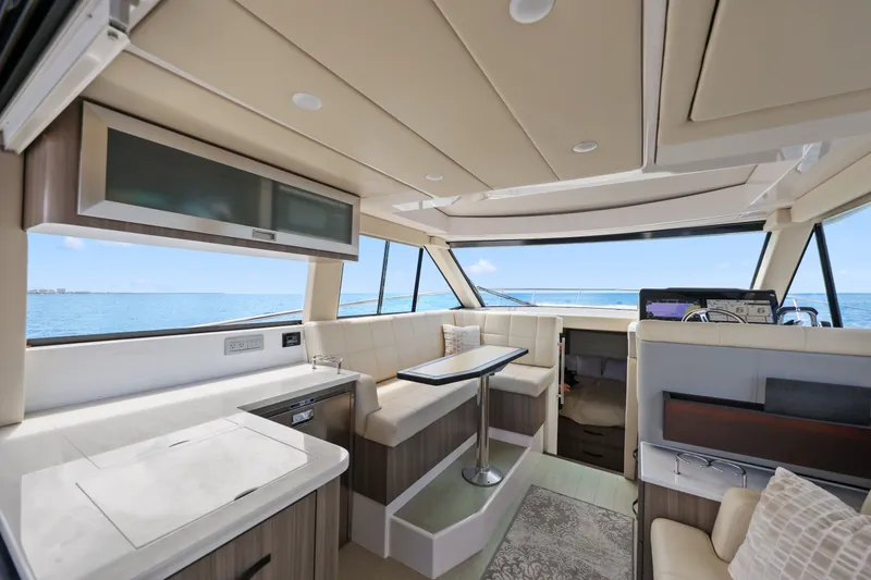 Slide: The Image of Luxurious interior of 2021 Regal 38 XO yacht with ocean view. - 20