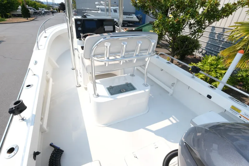 Slide: The Image of 2024 Parker 2100 Center Console boat with sleek design and modern features. - 7