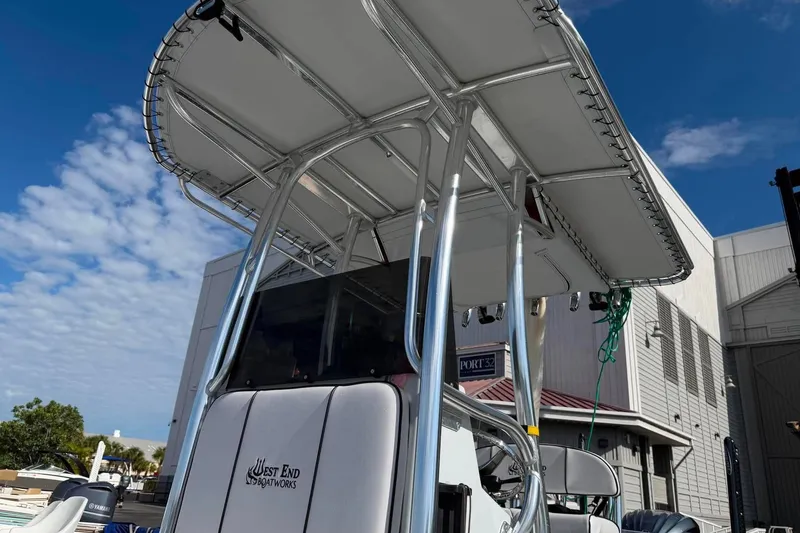 Slide: The Image of Custom West End Boat Works 25, 2026 model, featuring sleek design and sturdy construction. - 21