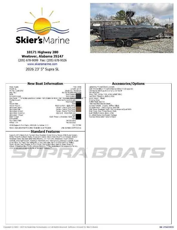 Slide: The Image of Supra SL 2026 - 2