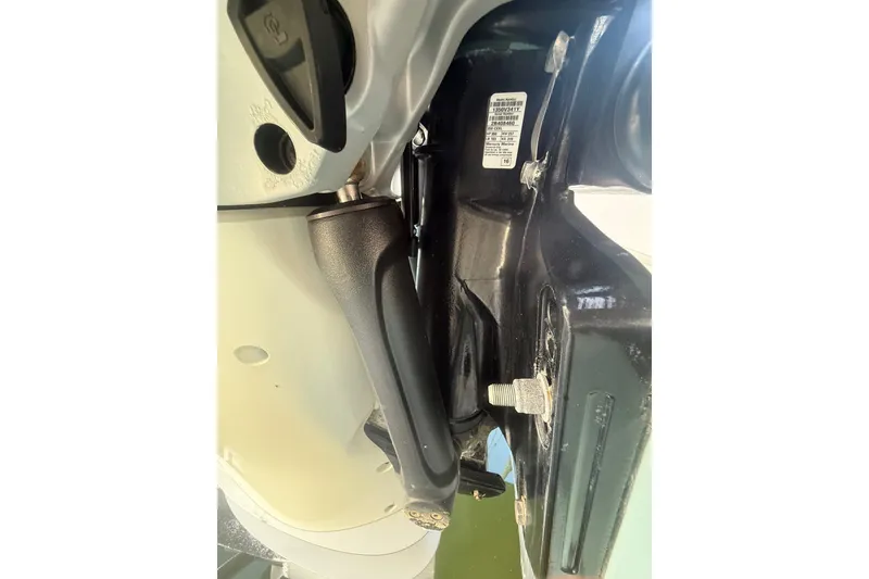 Slide: The Image of Close-up of 2017 Sailfish 325 DC boat engine components and details. - 8