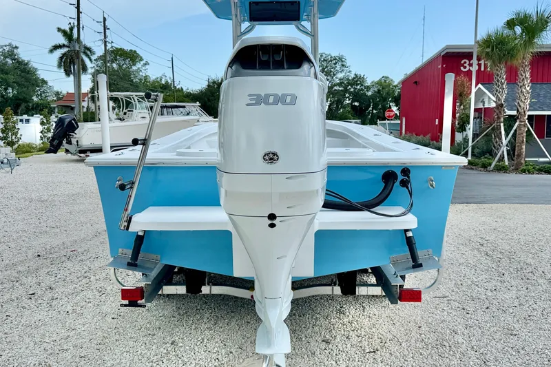 Slide: The Image of 2027 C-Hawk 25 Center Console boat with powerful 300 HP outboard motor. - 5