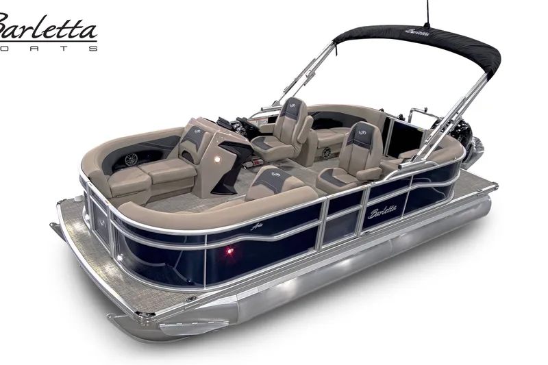 The Image of 2027 Barletta ARIA 20QC pontoon boat with luxurious seating and sleek design. - 0
