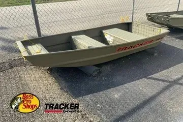 The Image of 2026 Tracker Grizzly 10 Jon boat displayed at Bass Pro Shops. - 0