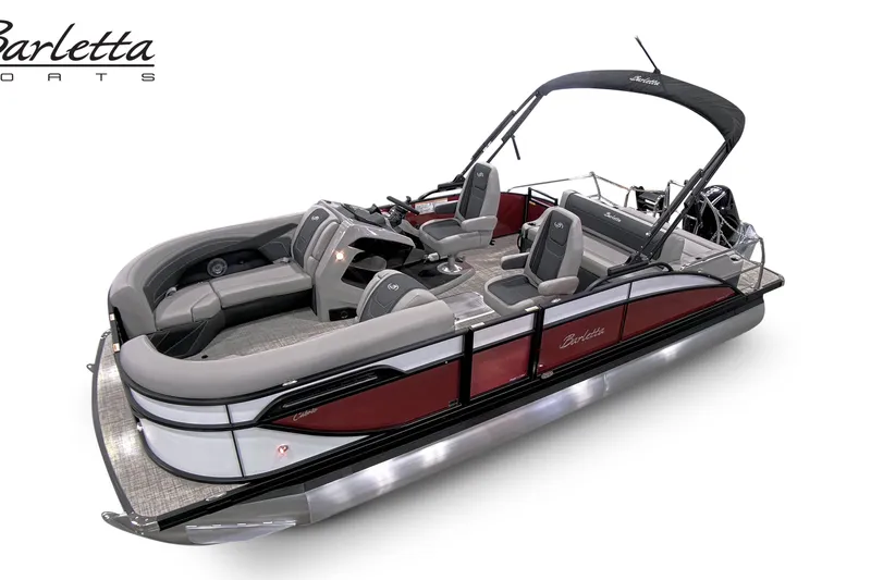 The Image of 2027 Barletta Cabrio 22UC pontoon boat with sleek design and comfortable seating. - 1