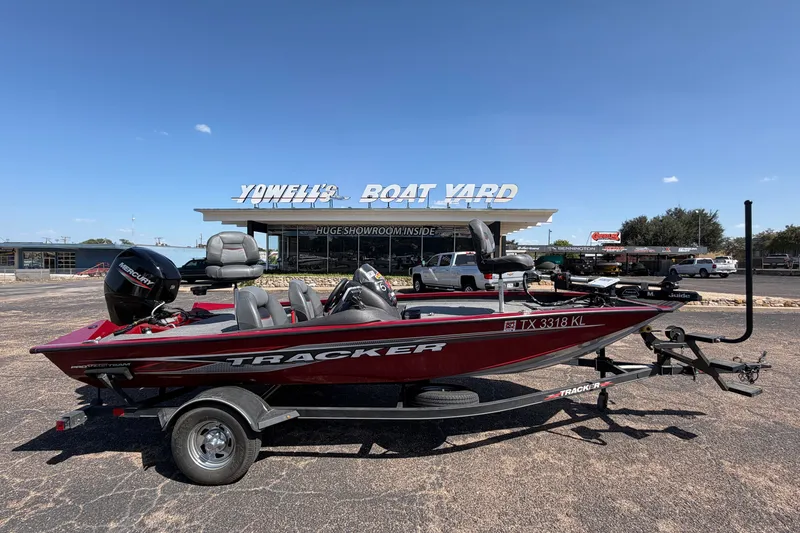The Image of 2023 Bass Tracker Pro 17 boat on trailer at Yowell's Boat Yard. - 0