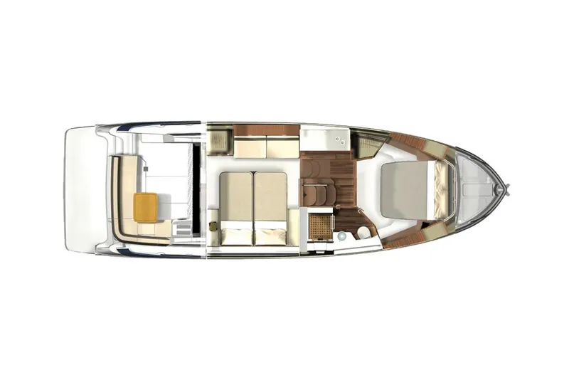 Slide: The Image of Manufacturer Provided Image: 2025 Regal 42 Grande Coupe yacht floor plan, showcasing interior layout and design. - 47