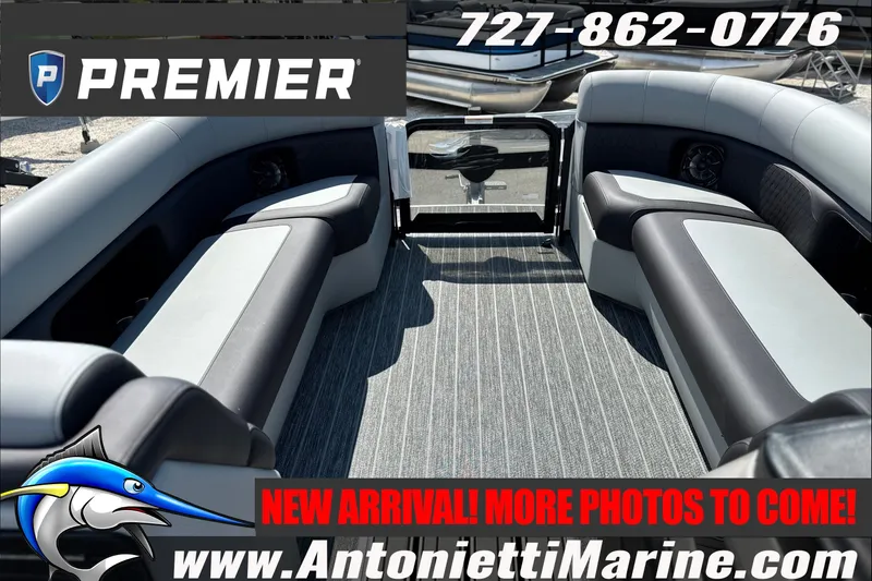 Slide: The Image of 2027 Premier 250 Sunsation RS - CL pontoon boat interior, new arrival at Antonietti Marine. - 5