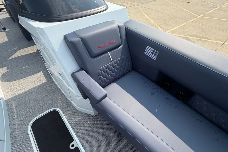 Slide: The Image of Luxurious seating on 2027 Sylvan G5 LZ DC boat with sleek design and modern upholstery. - 8