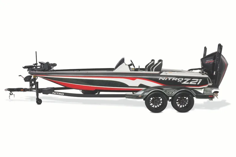 The Image of 2027 Nitro Z21 XL Pro bass boat with sleek design and modern features. - 1