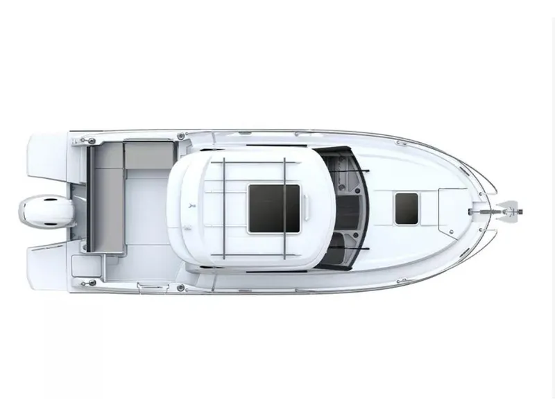 Slide: The Image of Manufacturer Provided Image: Top view of a 2026 Beneteau Antares 7 Fishing boat, showcasing sleek design and spacious layout. - 6