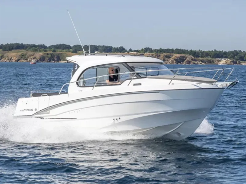 The Image of Manufacturer Provided Image: 2025 Beneteau Antares 8 cruising on open water, showcasing sleek design and performance. - 0