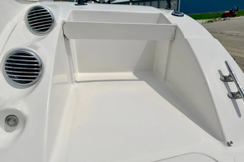 Slide: The Image of 2008 Starcraft 2000 IO Limited boat interior with vents and stainless steel fittings. - 24