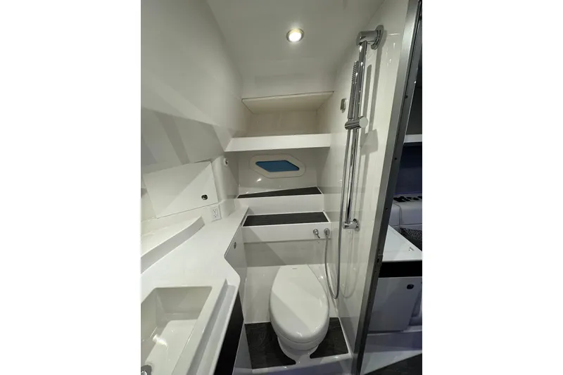 Slide: The Image of Modern bathroom interior of 2026 Formula 360 Crossover Bowrider I/O boat. - 182