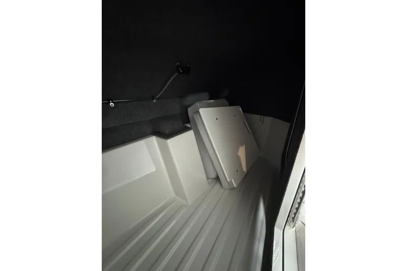 Slide: The Image of Interior view of 2026 Formula 360 Crossover Bowrider I/O boat cabin. - 95