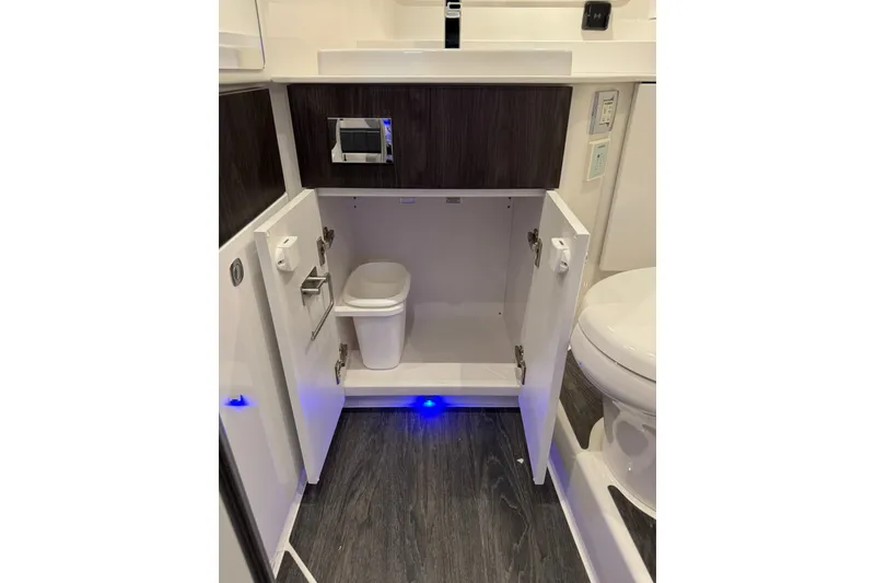 Slide: The Image of Modern bathroom interior of 2026 Formula 360 Crossover Bowrider I/O boat. - 187