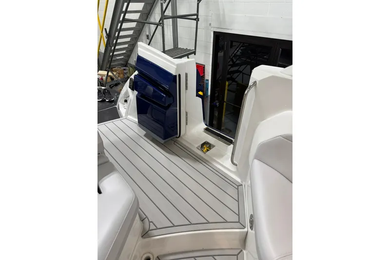 Slide: The Image of 2026 Formula 360 Crossover Bowrider I/O interior with sleek seating and modern design elements. - 29