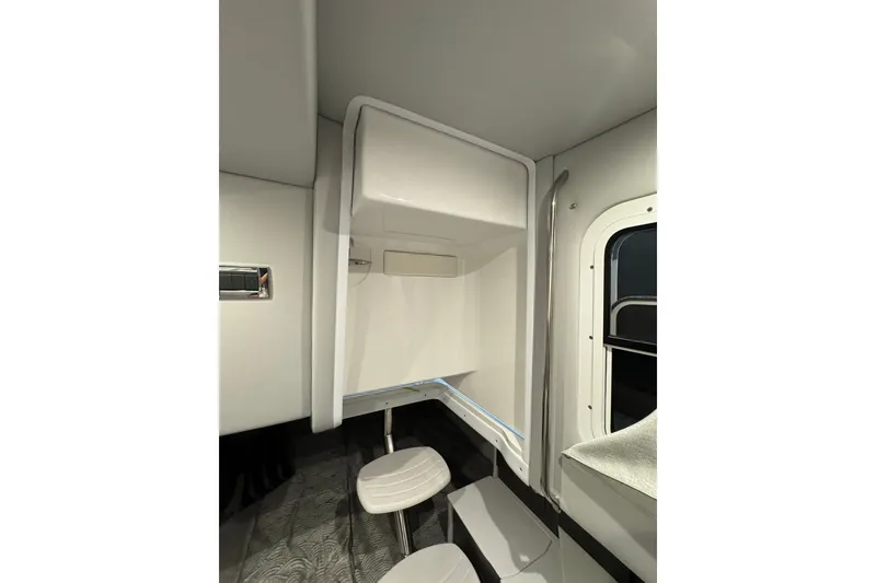 Slide: The Image of Interior of 2026 Formula 360 Crossover Bowrider I/O, featuring modern design and seating. - 134