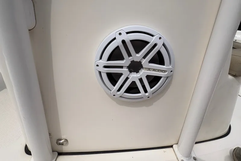 Slide: The Image of Speaker on 2019 Tidewater 2200 Carolina Bay boat, featuring JL Audio design. - 33