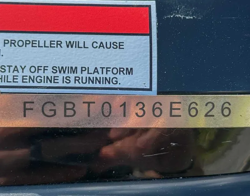 Slide: The Image of Chaparral GTS 6, year 2026, with a warning about propeller danger. - 19