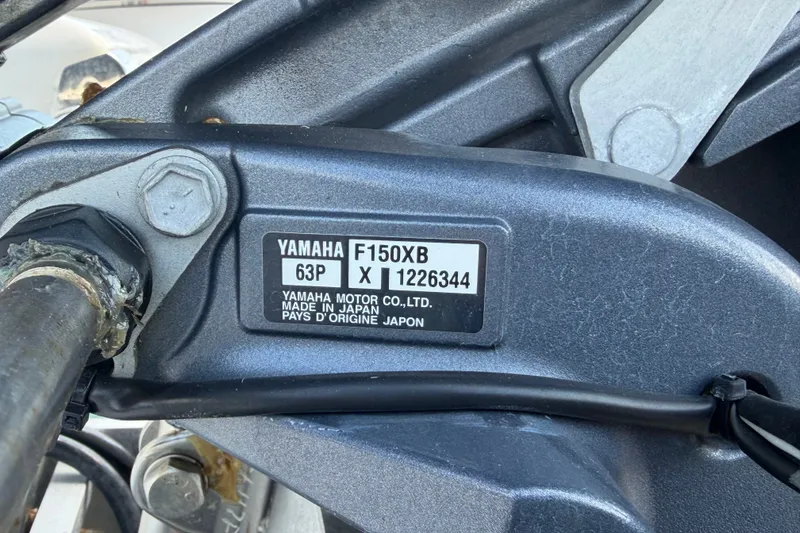 Slide: The Image of Yamaha F150XB engine on 2020 Tidewater 2110 Bay Max boat, made in Japan. - 63