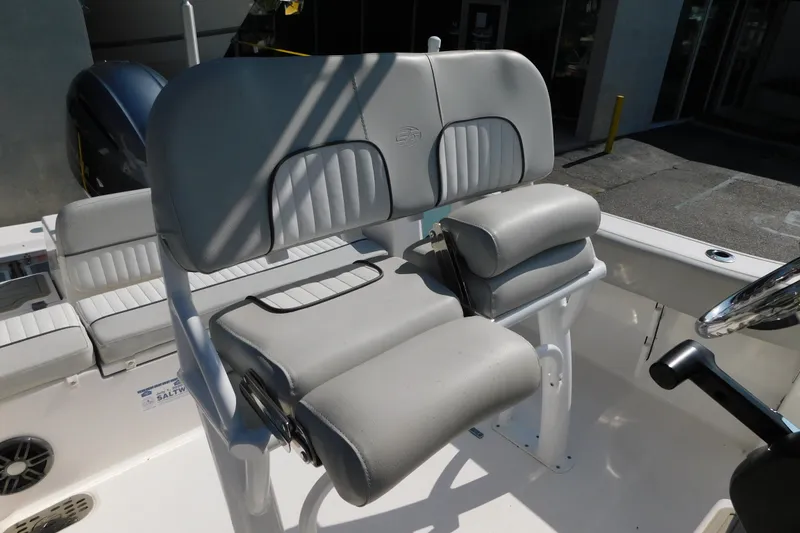Slide: The Image of 2021 Sea Fox 228 Commander boat seating and helm detail. - 4