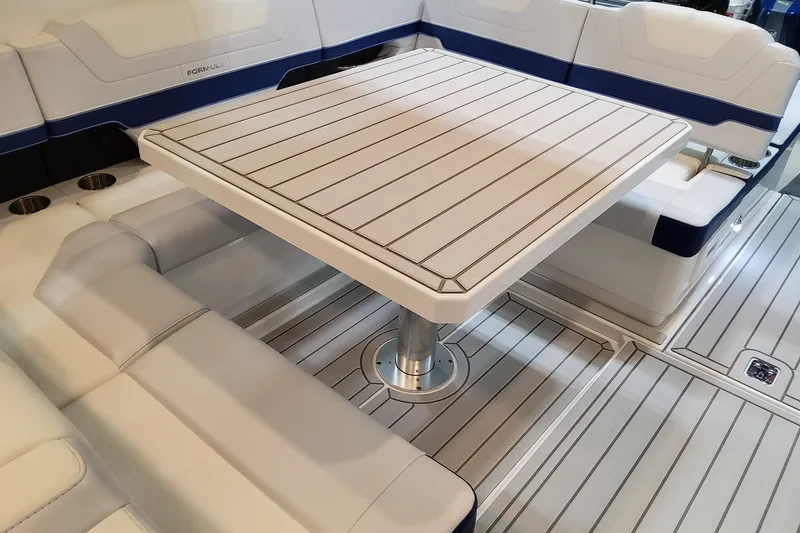 Slide: The Image of Luxury seating area on 2027 Formula 430 Super Sport Crossover boat. - 20