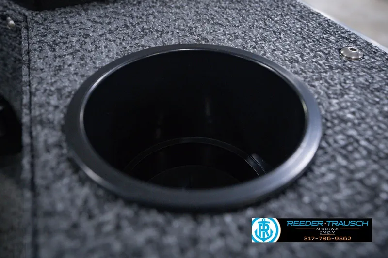 Slide: The Image of Cup holder on 2026 Lund 1800 Explorer SS boat with textured surface. - 46