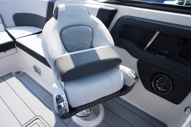 Slide: The Image of Luxury seating in the 2027 Chaparral 270 OSX boat interior. - 35