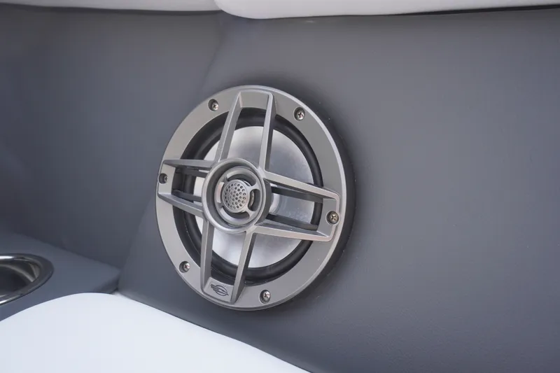 Slide: The Image of Speaker detail on 2027 Chaparral 270 OSX boat interior. - 25