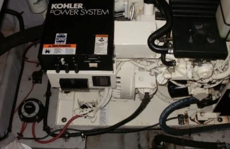 Slide: The Image of A Kohler power system in a 1997 Silverton 372 Motor Yacht. - 27