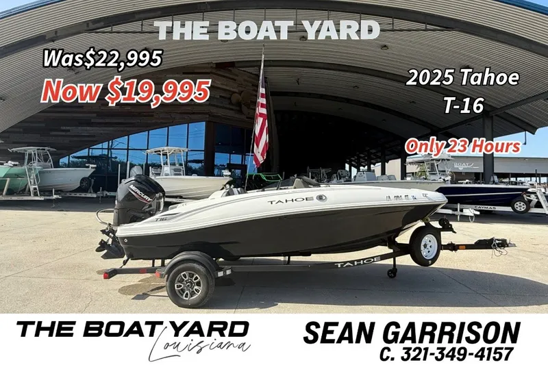 The Image of 2025 Tahoe T16 boat for sale at The Boat Yard, discounted to $19,995. - 1