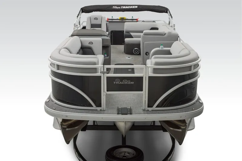 Slide: The Image of Manufacturer Provided Image: 2026 Sun Tracker SportFish 22 XP3 pontoon boat with spacious seating and sleek design. - 25