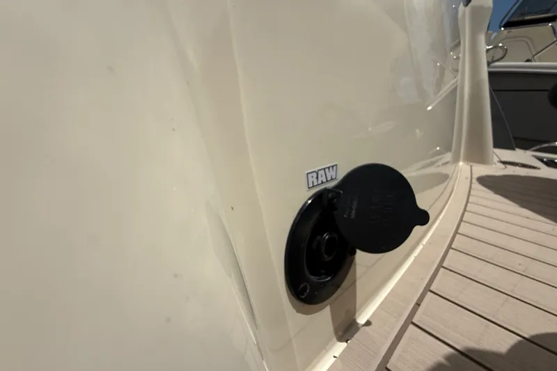 Slide: The Image of 2027 Scout 260 LXF boat detail with RAW water inlet on deck. - 20