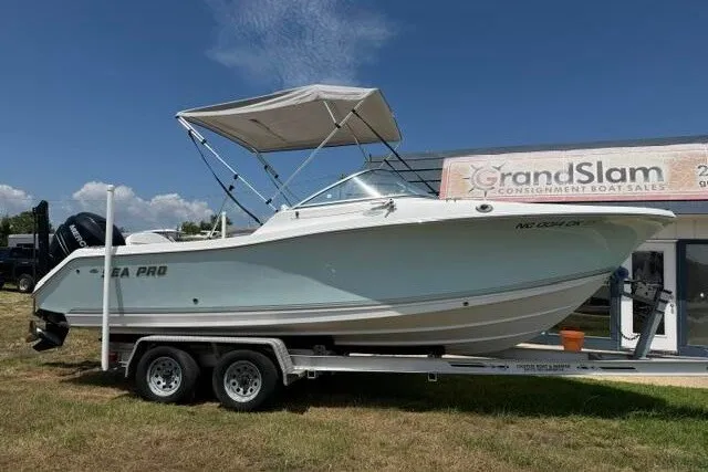 The Image of 2008 Sea Pro 228 Dual Console boat on trailer at Grand Slam Consignment Boat Sales. - 1