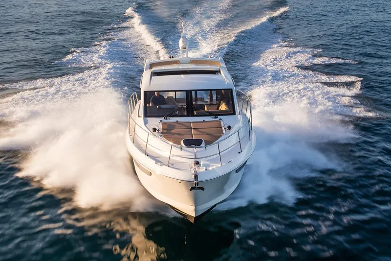 Slide: The Image of Manufacturer Provided Image: 2017 Sea Ray Sundancer 460 cruising on open water. - 1