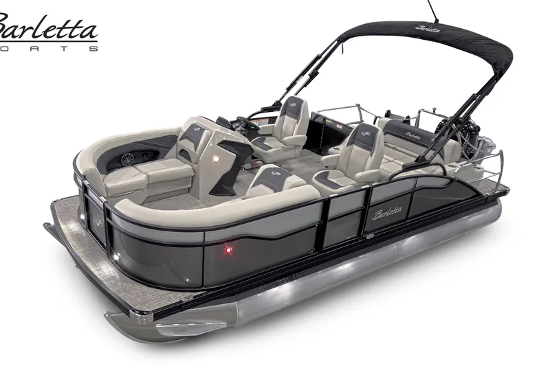 The Image of 2027 Barletta ARIA 20UC pontoon boat with sleek design and spacious seating. - 1