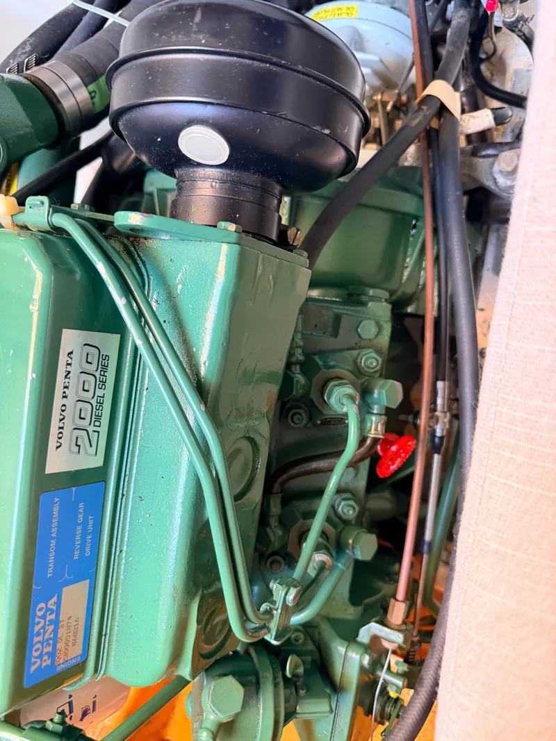 Slide: The Image of A Volvo Penta 200 sailboat engine in a 1992 Tartan T 31. - 22