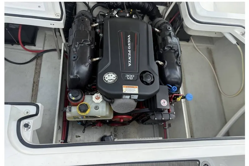 Slide: The Image of Volvo Penta 300 V8 engine in a 2017 Cobalt R3 boat. - 19