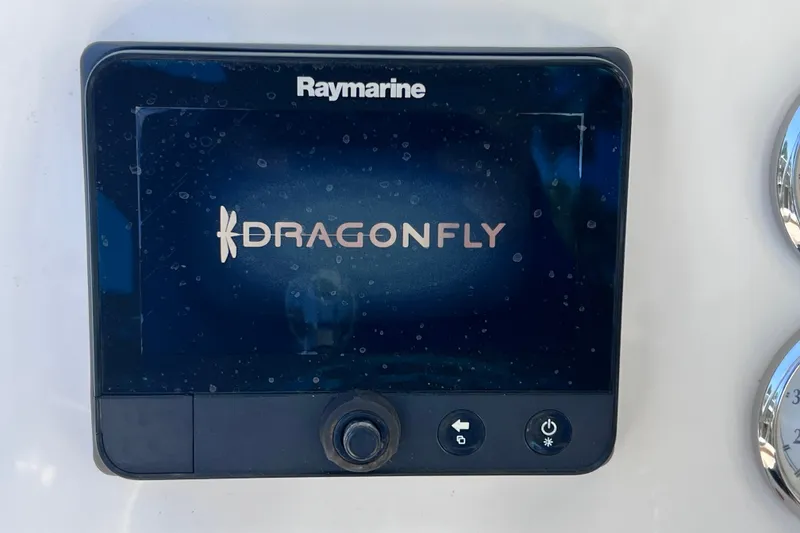 Slide: The Image of Raymarine Dragonfly display on 2016 Key West 203 FS boat dashboard. - 21