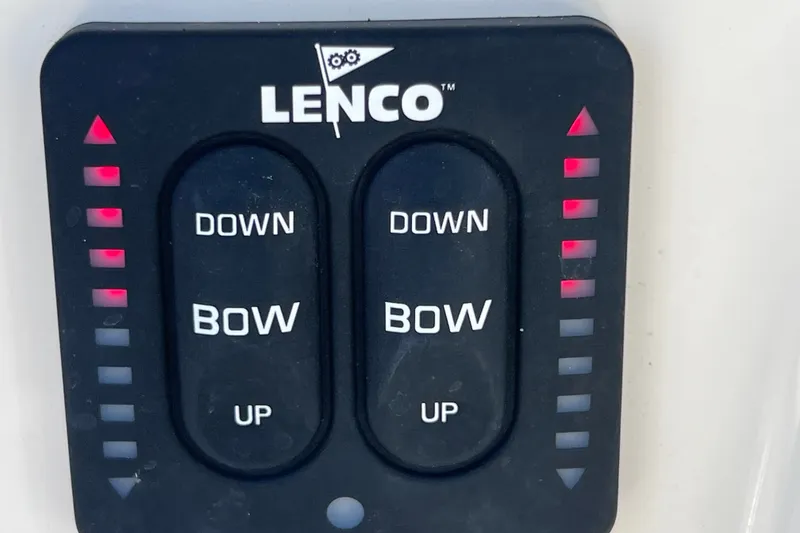 Slide: The Image of Lenco trim tab control panel on 2016 Key West 203 FS boat. - 41