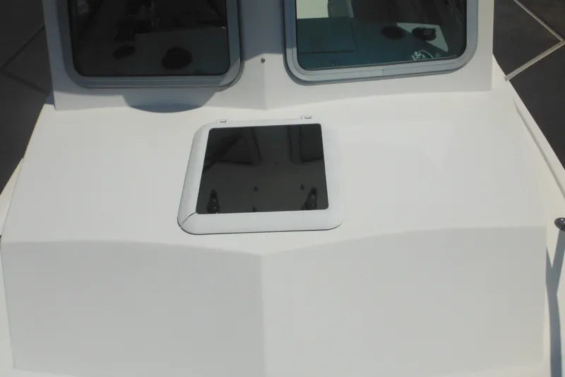 Slide: The Image of 2020 Steiger Craft 255 Miami boat deck with hatch and windows. - 20
